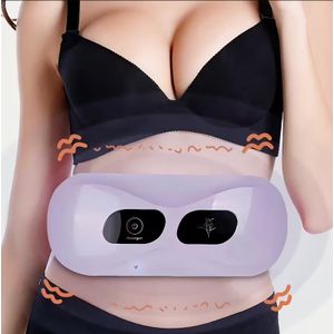 Electric Wireless Abdominal Massager for Fat Burning Digestion,Full-Body Massager Belt with 5-Speed, Rechargeable Lazy Abdominal Slimming Machine