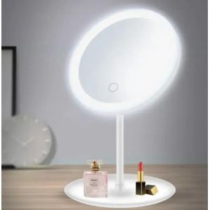 LED Lighted Makeup Mirror – Touch Control Vanity Mirror with Bright Ring Light for Dressing Table