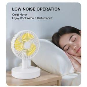 Portable Turbo Handheld Fan – Mini Fan- Rechargeable Cooling Fan with Stand (Pink, Yellow,Blue)
