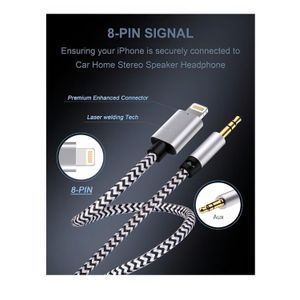 Others Haoano 3.5mm Jack Aux 3.3ft Cable To Lightning From Usa