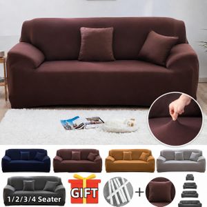 Brown Sofa Cover Elastic Couch Cover  Sofa Protector for 1 2 3 Seater Living Room(no sofa)