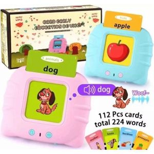 Talking Flash Cards Toddlers Learning Machine Early Educational Language Electronic Audio Book Kid Flashcards Montessori Toys