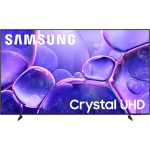 Samsung 65-Inch Class Crystal UHD U8000F 4K Smart TV (2025 Model) Endless Free Content, Crystal Processor 4K, MetalStream Design, Knox Security, Alexa Built-in -  Black
