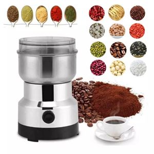 Electric Coffee Grinder Portable -One Button Control Coffee Bean Grinder Core Espresso Grinder Strong Power Uniform Grinding Adjustable