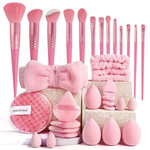 Makeup Brush Set 33 Pcs Makeup Tool Set Premium Synthetic Foundation Powder Concealers Eye shadows Blush Makeup Brushes