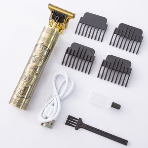 Dragon Monster Rechargeable Metal Hair Clipper - -Gold