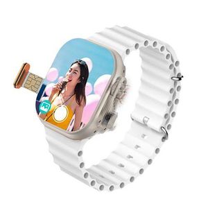 T83 Pro 4G Smartwatch - Supports Nano-SIM & WiFi Connectivity- White