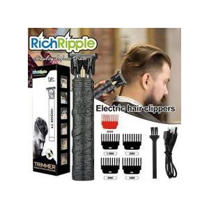 RichRipple Plastic T9 USB Electric Hairdresser Rechargeable Beard Trimmer Salon Wireless Cutter