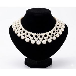 Beads PEARL NECKLACE IN OFFWHITE