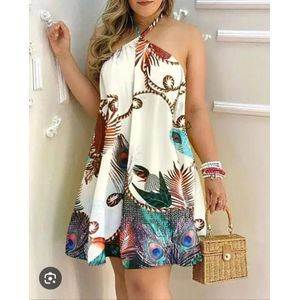 Nice Floral Halter Neck Summer Dress
