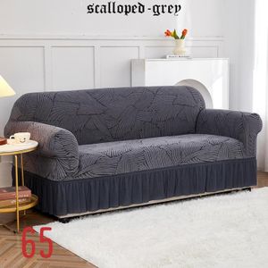 Full Set Elastic Skirt Sofa Covers 