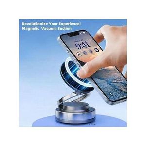 Retractable Car Mount - Ultra-Strong N52 Magnets & Full Rotation - Works for All iPhones & Androids
