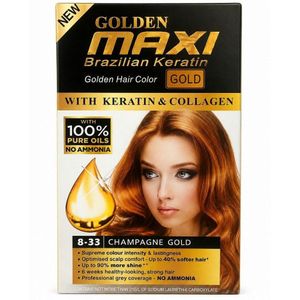 Maxi Permanent Hair Dye Color Champane Gold - 80 ml