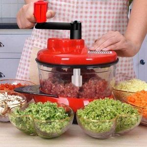 Manual/Hand Blender & Food Processor - Red/Green/Black