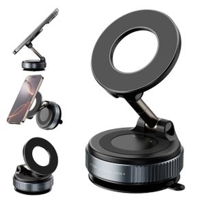 Magnetic Phone Mount Stand – 360° Adjustable Desktop & Dashboard Holder for All Smartphones