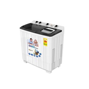 Delron DWM-12-Twin Tub Semi Automatic Washing Machine-12kg-White