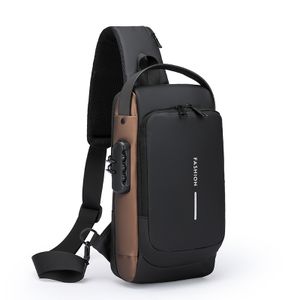 Men's And Women's Large Capacity Anti-Theft USB Shoulder Bag