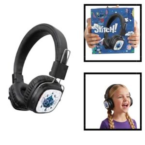 Stitch Kids Bluetooth Headphones Wireless Over-Ear Headset with RGB Lighting, Hi-Res Audio, Built-in Mic, Bluetooth 5.3, for Learning and Entertainment