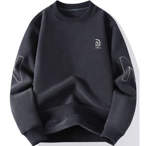 Classic Grey Crew Neck Tee Hoodie -  Premium Fitness