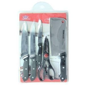 Chef Knife Set 8 pieces - Black /Silver