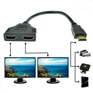 Black HDMI Adapter - 2 Female Inputs