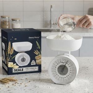 Dan  Home Mechanical Kitchen Scale 5KG – Manual Food Weighing Scale with Easy-to-Read Dial