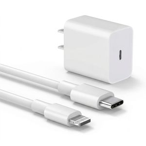 25W Two Pin Charger Fast Adapter & Type C To Lightning Cable For iPhone 14 Pro Max 13 12 11 XR XS X 8
