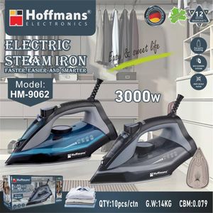 Hoffmans High-Power Electric Steam Iron HM-9062 - Green / Black