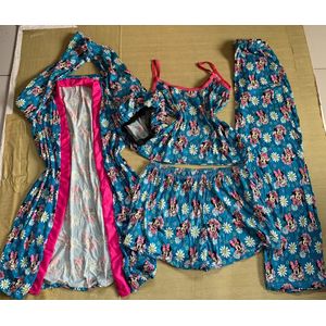 5in1 Fashion Ladies Night Wear Top, Trousers And Shorts