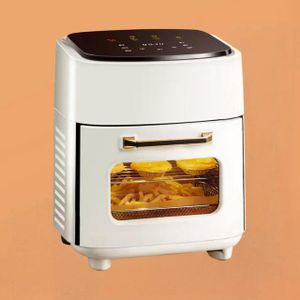 SILVER CREST 15L Extra Large Digital Air Fryer Oven - Large Capacity & Transparent Window -  White