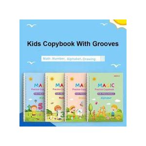 4pcs Children?s Calligraphy Copybooks,writing Exercise Books