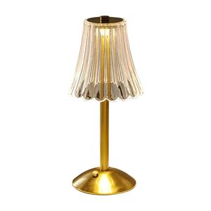 LED retro metal table lamp USB charging three-color atmosphere lamp