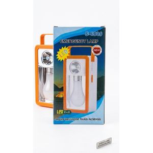Battery-Powered LED Emergency Lamp – Dual Light Spotlight & Area Bulb Lantern for Home, Power Outage & Outdoor Camping