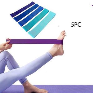 Other 5 Pcs Sports Exercise Resistance Loop Bands Set Elastic-Multicolore