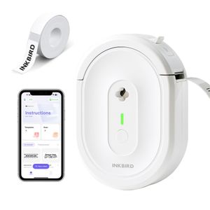 Inkbird Label Maker with Inkless Thermal Printing Bluetooth Sticker Printer