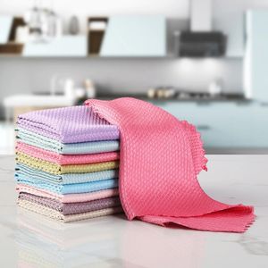 luluhut 8pcs/lot Home microfiber towels for kitchen Absorbent thicker cloth  for cleaning Micro fiber wipe