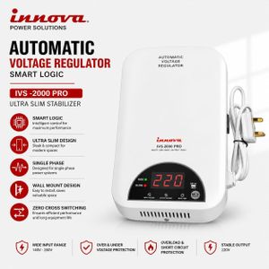 Innova IVS-2000 PRO 2000W Automatic Voltage Regulator – 220V Stabilizer, Smart Logic & Appliance Protection