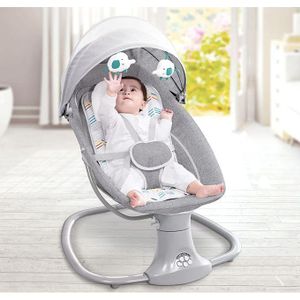 Mastela Deluxe 3-in-1 Electric Bassinet Rocker, Sleeper & Cradle with Remote & Bluetooth – Grey