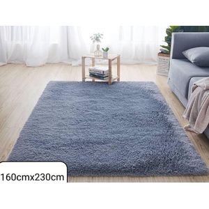 Modern Fluffy Living Room Center Rug Set  Combo 160×230 cm + 50×80 cm