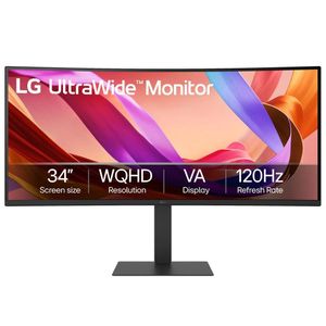 LG 34 Inch UltraWide  WQHD HDR10 120Hz refresh Rate Curved Gaming Monitor