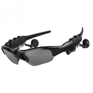 Bluetooth Sunglasses Music Glasses Support Earphones and Hands Free - Black