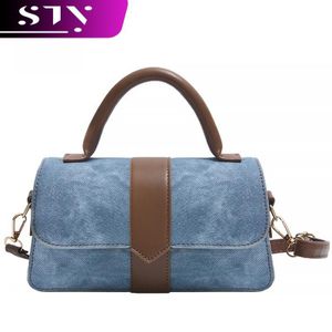 STY Ladies Mini Handbag Women Top-Handle Bags Small Cross-body bag Contrasting Bag Purse