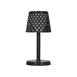 1800mAh Solar Powered Table Lamp - 5-in-1 Rechargeable Waterproof Outdoor Garden & Patio Light - (D16 x H64)cm / (D6.3 x H25.2)inch - Black