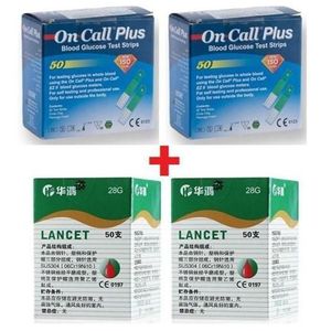 On Call Plus 100 Test Strips And Lancets.