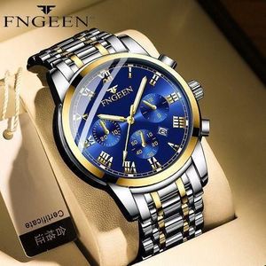 FNGEEN Fngeen Top Luxury Mechanical Watch - Gold & Silver - Silver