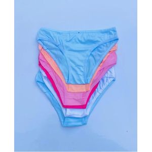 3 Pieces Of Ladies Cotton Panties Set - Multicolor 