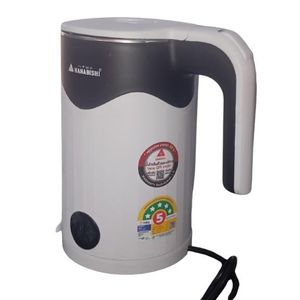 Hanabishi Stainless Steel HCK-16 Cordless Electric Kettle - 1.6 L - Black/White