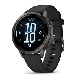 Garmin Venu® 4 - 41 mm Slate with Black Silicone Band