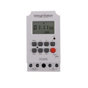  CN101A Dc 12V Mini LCD Digital Microcomputer Control Power Timer  Switch Small Microcomputer Time Control Switch Time Switch Relay Input  Voltage 12V : Tools & Home Improvement