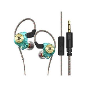 Qkz FiLe Inear Subwoofer Wirecontrolled Earphone - Green
